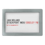Jan Boland Stockport MDU  Belt Buckles