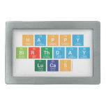 Happy
 Birthday
 Lucas  Belt Buckles