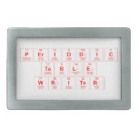 Periodic Table Writer  Belt Buckles