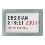 Obsidian Street  Belt Buckles