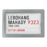 LEBOHANG MAHADY  Belt Buckles
