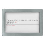 ITUMELENG MOKOENA MASULUKE  Street  Belt Buckles