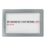 HR Business Partnering  Belt Buckles