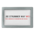 Joe Strummer Way  Belt Buckles