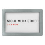 Social Media Street  Belt Buckles