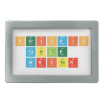 Periodic
 Table
 Writer  Belt Buckles