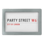 Party street  Belt Buckles