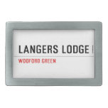 LANGERS LODGE  Belt Buckles