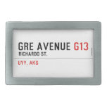 GRE AVENUE  Belt Buckles
