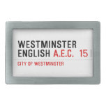 Westminster English  Belt Buckles