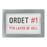 ORDET  Belt Buckles