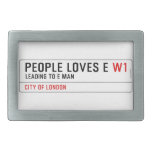 PEOPLE LOVES E  Belt Buckles
