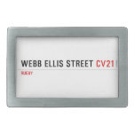 Webb Ellis Street  Belt Buckles