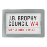 J.B. BROPHY COUNCIL  Belt Buckles