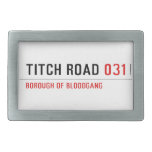 TITCH ROAD  Belt Buckles