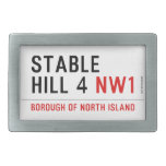 stable hill 4  Belt Buckles