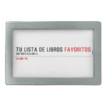 tu LISTA DE libros  Belt Buckles