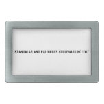 Stanualar and palinurus boulevard no exit   Belt Buckles