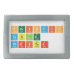 Periodic
 Table
 Writer  Belt Buckles
