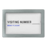 Visiting Number ____  Belt Buckles