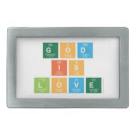 God
 is
 love  Belt Buckles