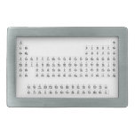 H                He
 LiBe          BC|N|OFNe
 NaMg          AlSiSPClAr
 KCaScTiVCrMnFeCoNiCuZnGaGeAsSeBrKr
 RbSrYZrNiMoTcRuRhPdAgCdInSnSbTeIXe
 CsBa HfTaWReOsIrPtAuHgTlPbBiPoAsRn
 FrRa RfDbSgBhHsMtDsRgCnNhFlMcLvTsOg
 
 LaCePrNdPmSmEuGdTbDyHoErTmYbLu
 AcThPaUNpPuAmCmBkCfEsFmMdNoLr  Belt Buckles