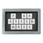 P aRK
 INSPIRES
 GENIUS  Belt Buckles