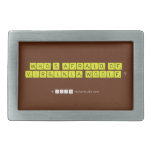 WHO'S AFRAID OF
 VIRGINIA WOOLF ?
   Belt Buckles