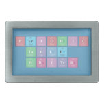 Periodic
 Table
 Writer  Belt Buckles