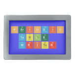 Periodic
 Table
 Writer  Belt Buckles