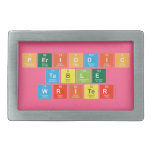 Periodic
 Table
 Writer  Belt Buckles