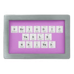 Periodic
 Table
 Writer  Belt Buckles