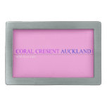 coral cresent  Belt Buckles