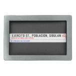  Ejercito st., poblacion, sibulan  Belt Buckles