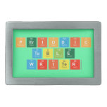 Periodic
 Table
 Writer  Belt Buckles