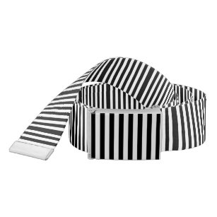 Belt Colorful Colors Stripes Black & White