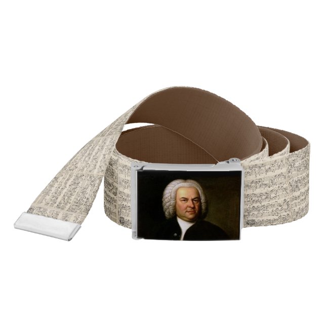 Belt for organists with Bach and his music (Snake)