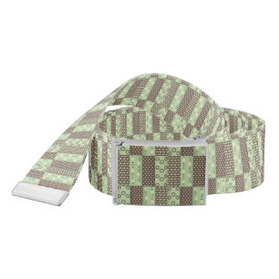 Belt Green Brown Circles