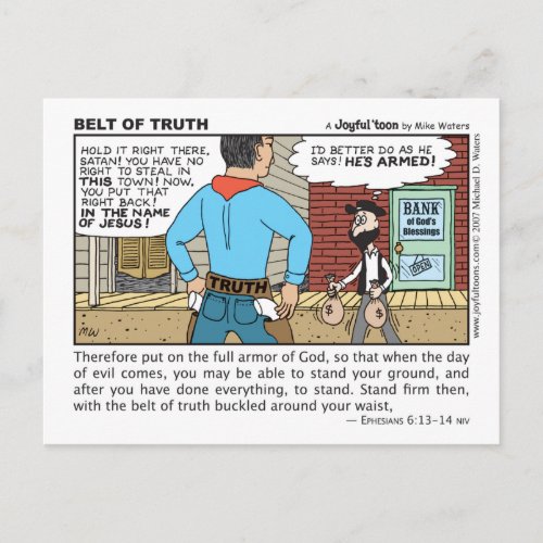 Belt of Truth postcard