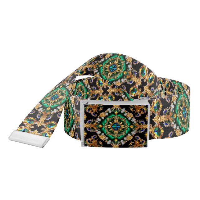 Belt with Brazilian Colors Design (Snake)