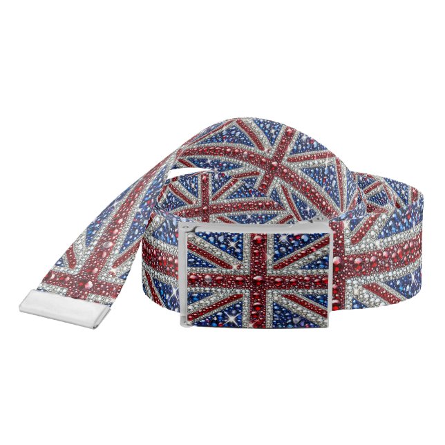 Belt with British Colors Design (Snake)