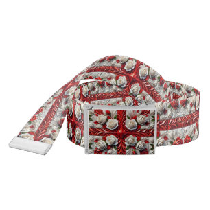 Belt with English Roses Design