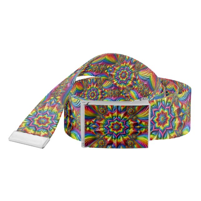 Belt with LGBTQ Colors Design (Snake)