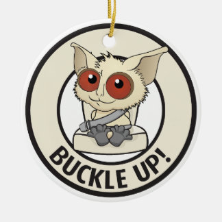 Belt your kids to show you love them ceramic ornament