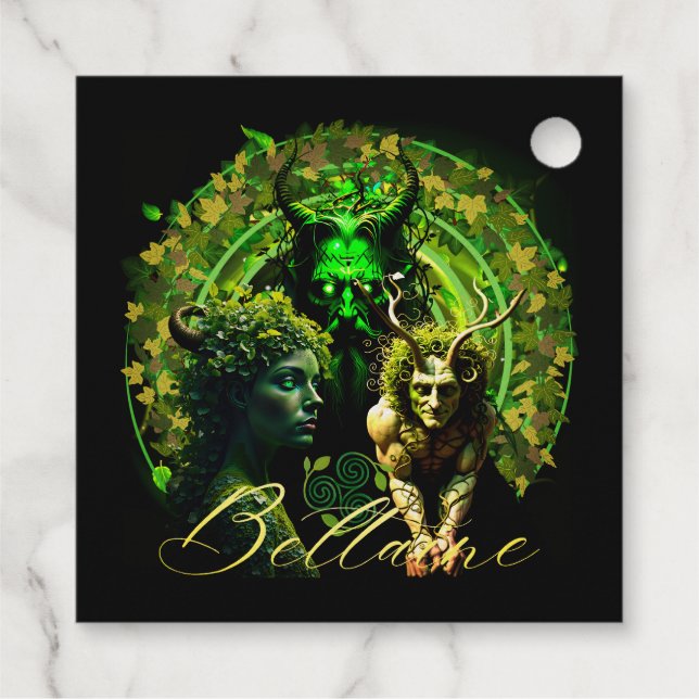 Beltaine Foil Favor Tags (Back)