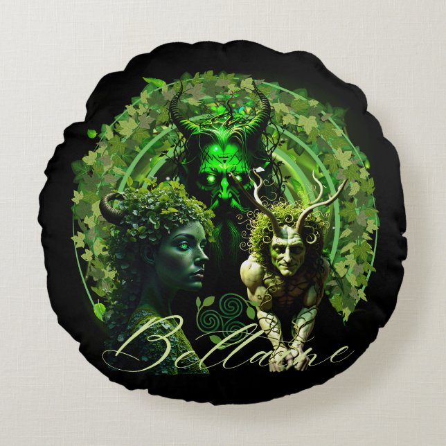 Beltaine Round Pillow (Front)
