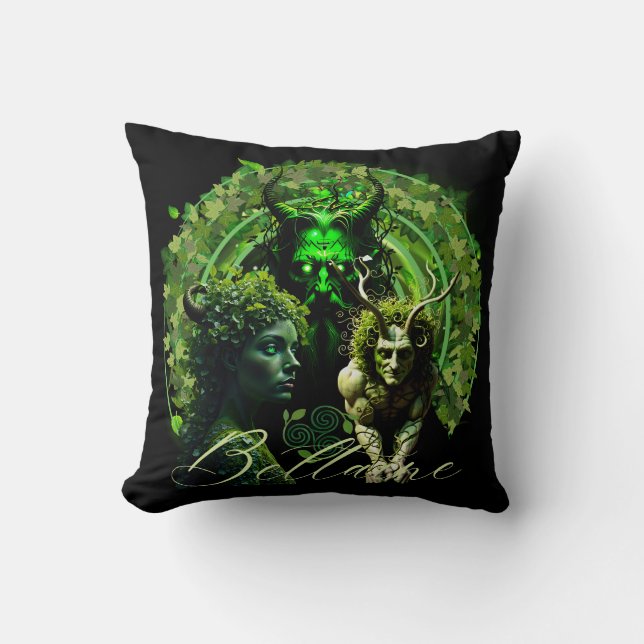 Beltaine Throw Pillow (Front)