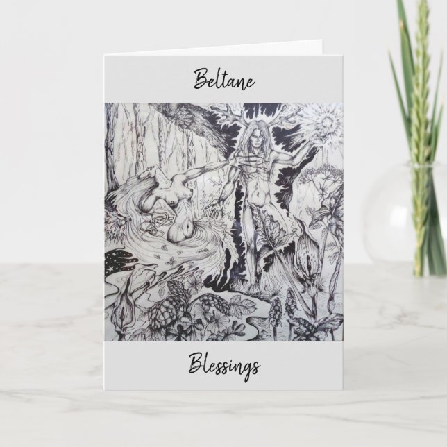 Beltane blessings card (Front)