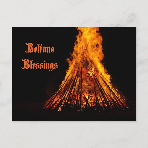 Beltane Blessings Post Card