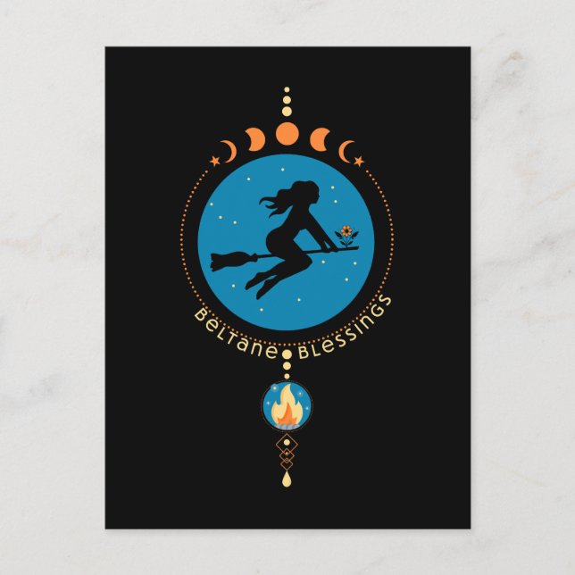 Beltane Blessings Postcard (Front)